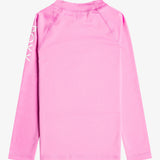 Kids Whole Hearted Long Sleeve UV/Rash Guard - Børn - Cyclamen