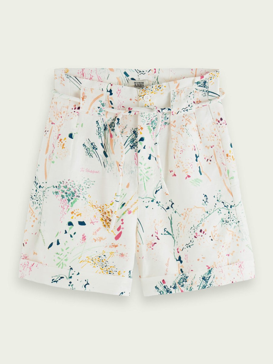 Women's High Rise Mini - length Shorts - Dame - Wilder White - Gumpel & Co