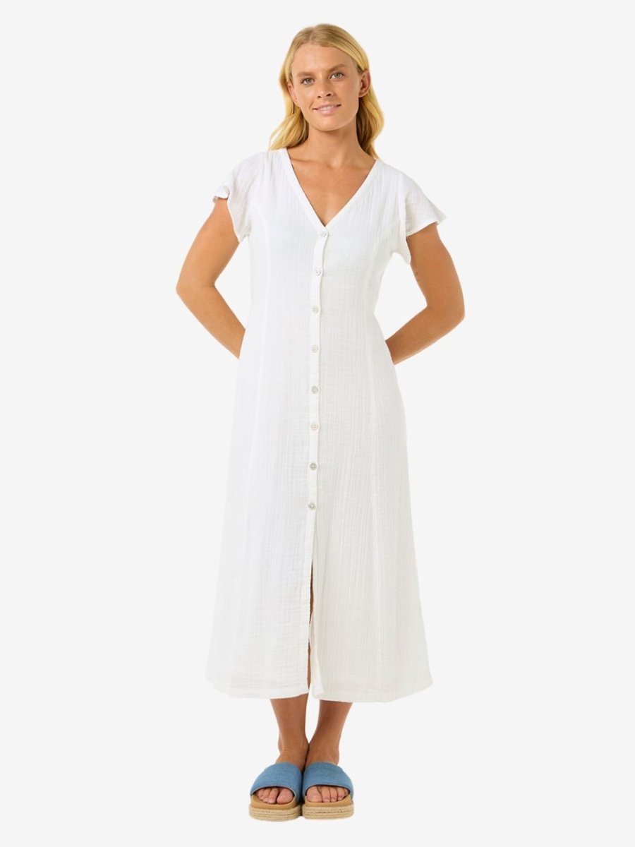 Premium Surf Long Dress - Dame - White - Gumpel & Co