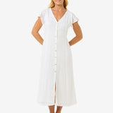Premium Surf Long Dress - Dame - White