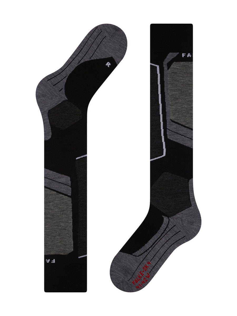 SK4 Advanced Merinould Skisokker - Dame - Black - Gumpel & Co