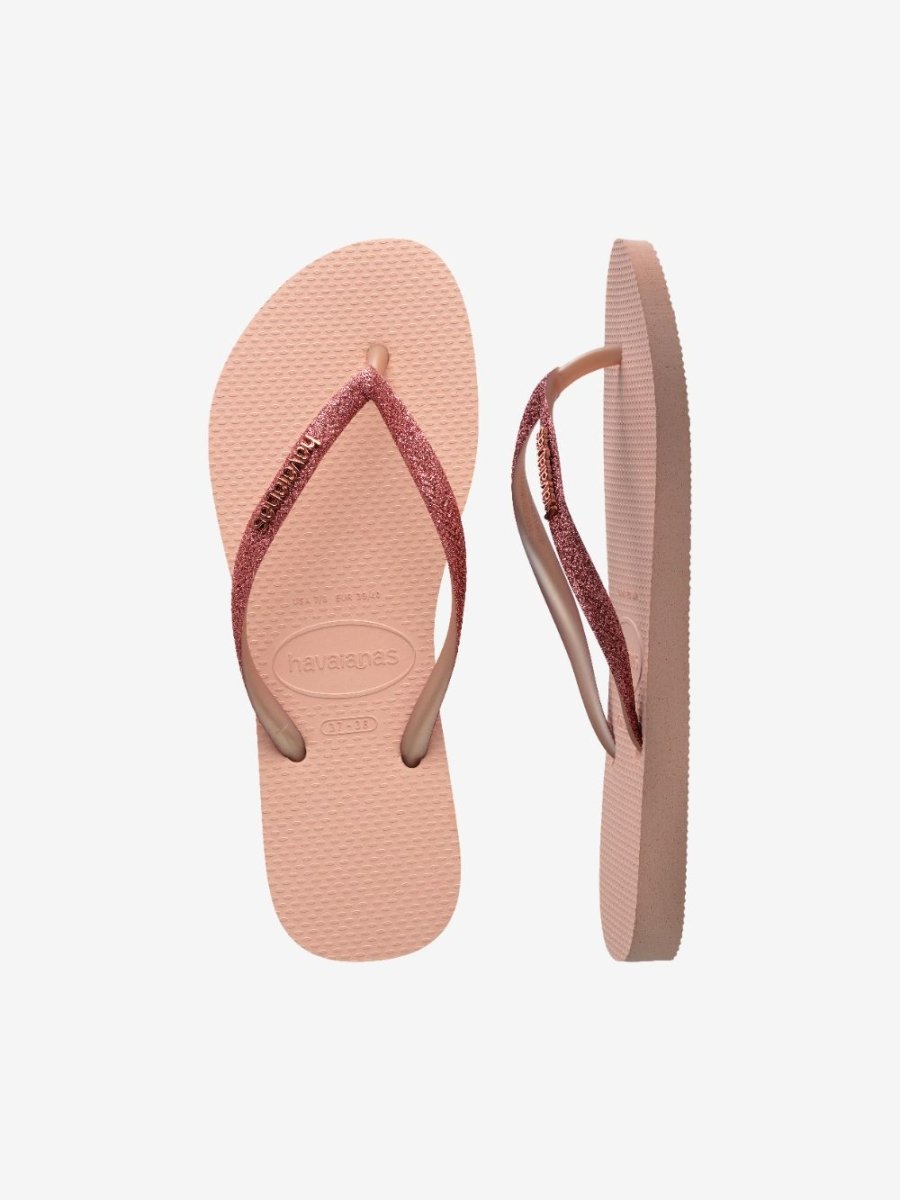 Slim Glitter II Klipklapper - Dame - Pink/Pink - Gumpel & Co