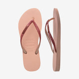 Slim Glitter II Klipklapper - Dame - Pink/Pink