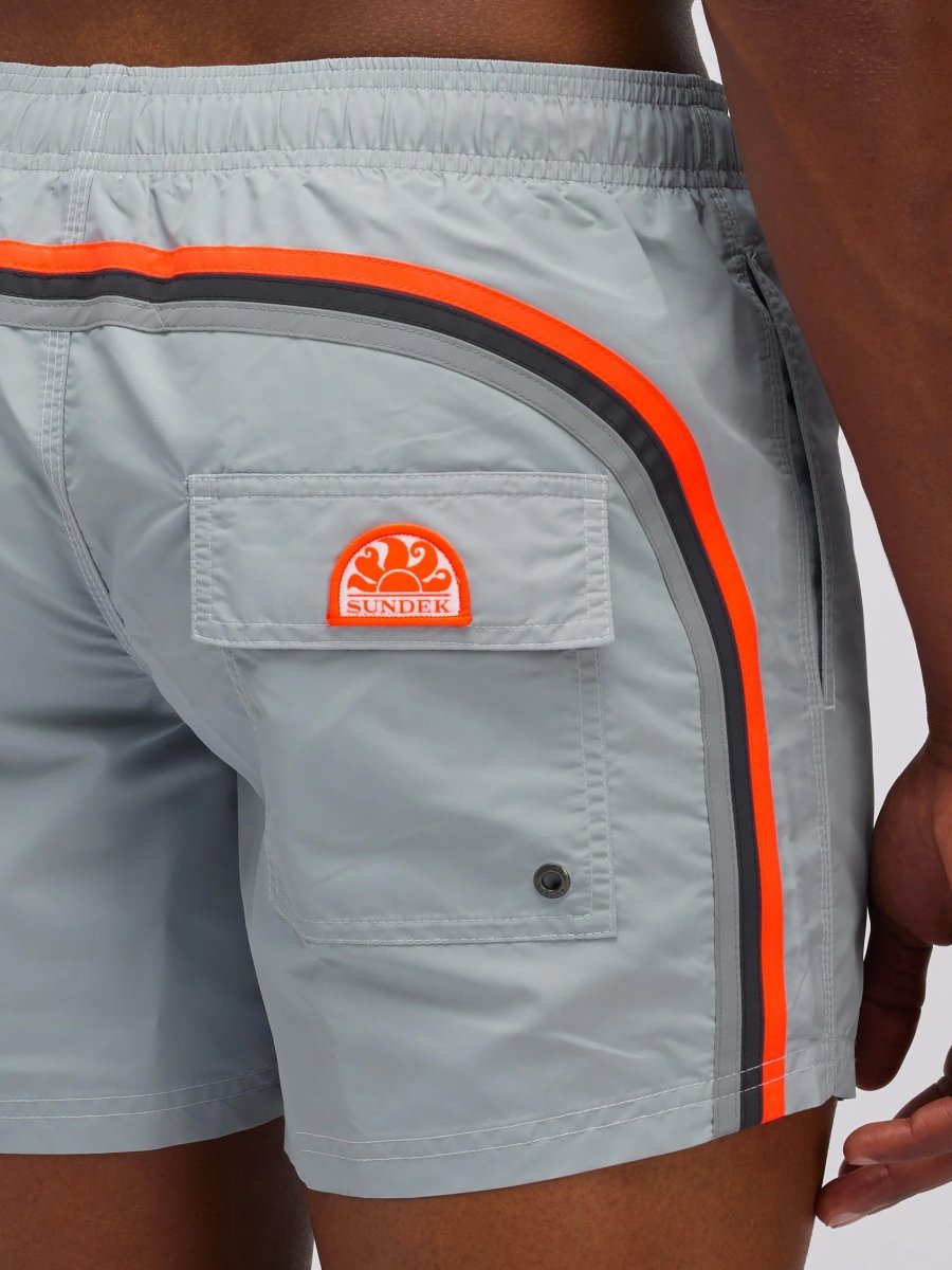 Men's Iconic Stretch Waist Badeshorts - Herre - Cloud - Gumpel & Co