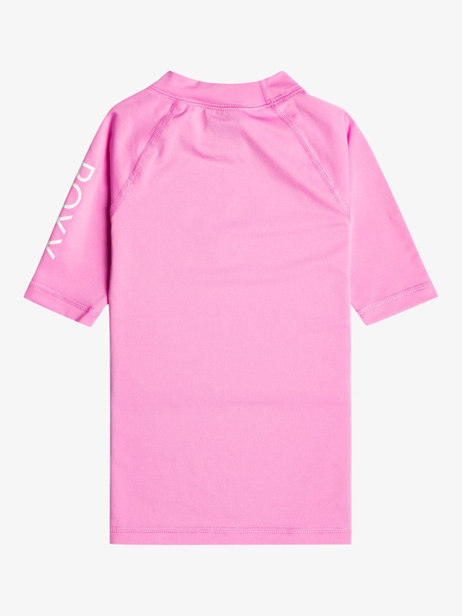 Kids Whole Hearted Short Sleeve UV/Rash Guard - Børn - Cyclamen - Gumpel & Co
