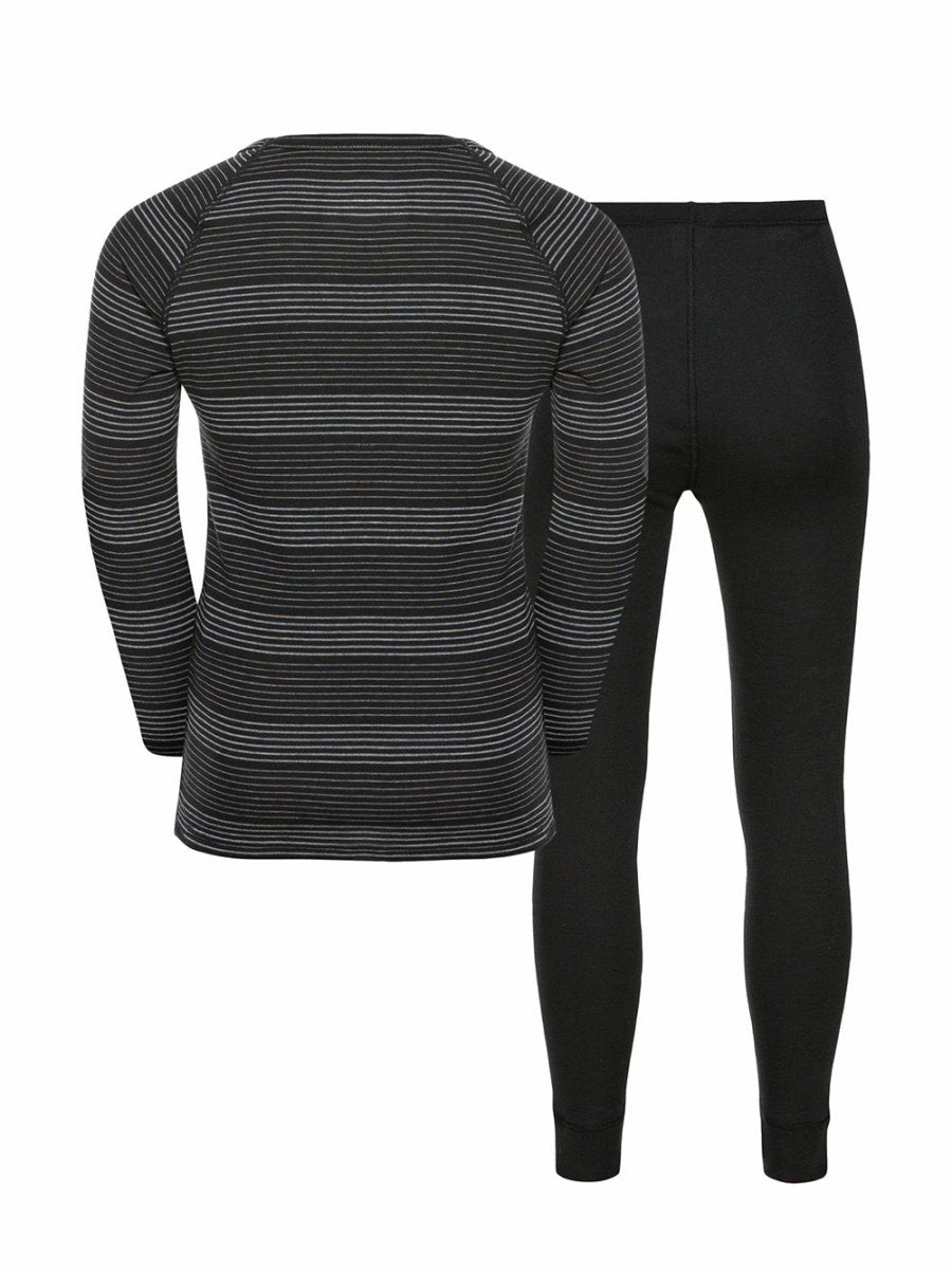 Kids Active Warm Base Layer Skiundertøjssæt - Børn - Black/Grey Melange - Gumpel & Co