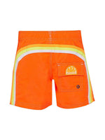 Iconic Stretch Waist Badeshorts - Herre - Fluo Orange