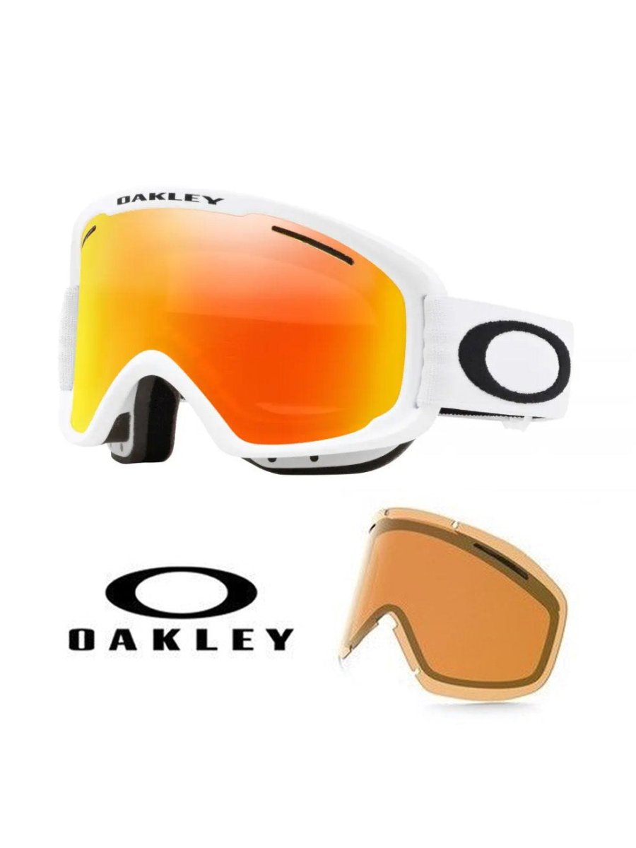 O - Frame 2.0 Pro XM (7113) Skibriller - Matte White Strop/Fire + Persimmon linser - Gumpel & Co