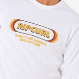 Icons Of Surf Long Sleeve UV Tee - Herre - White