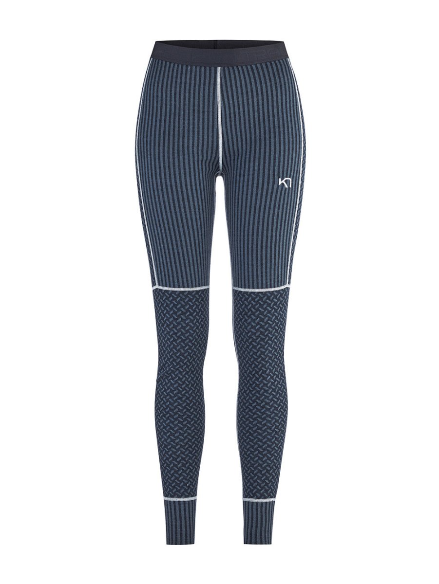 Women's Smekker 100% Merino Skiunderbukser - Dame - Marineblå - Gumpel & Co