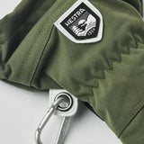 Army Leather Heli 5-finger Skihandsker - Unisex - Olive