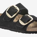 Arizona Big Buckle Nubuck Leather - Black - Normal