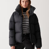 Women's Oversize Puffer Dunjakke - Dame - Black