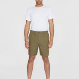 Men's Fig Loose Poplin Shorts - Herre - Burned Olive