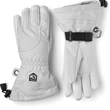 Female Heli 5-finger Skihandsker - Dame - Pale Grey/Off White