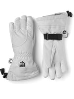Female Heli 5-finger Skihandsker - Dame - Pale Grey/Off White