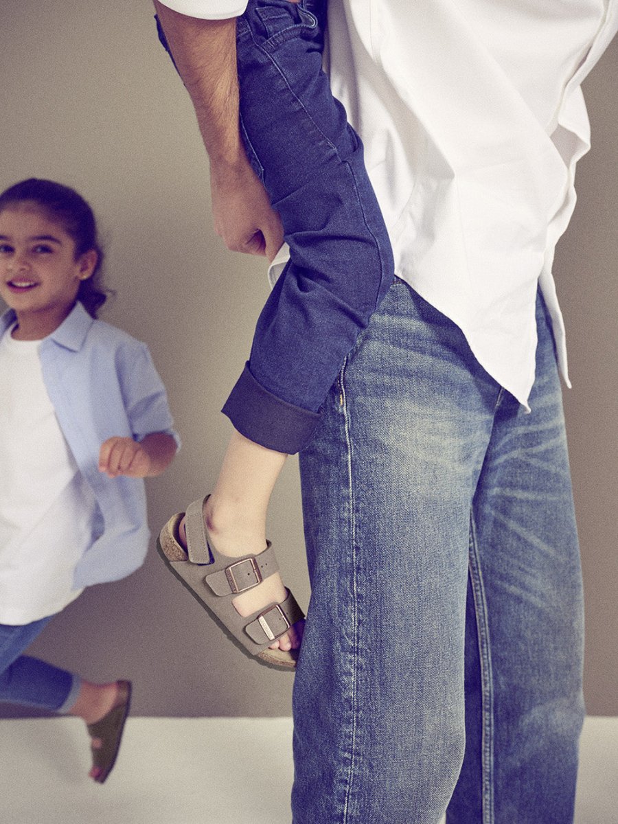 Kids Milano Birko - Flor Nubuklæder Sandaler - Børn - Mocha - Normal - Gumpel & Co