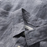 Men's - CUSTOM FIT LINEN SHIRT - Vintage Indigo