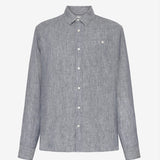Men's - CUSTOM FIT LINEN SHIRT - Vintage Indigo