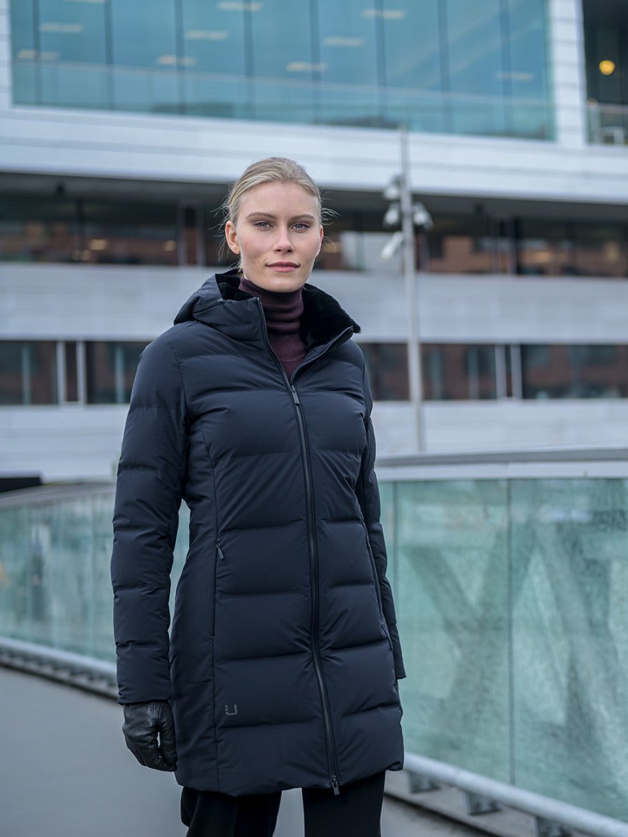 Enigma Dunfrakke - Dame - Sort - Gumpel & Co