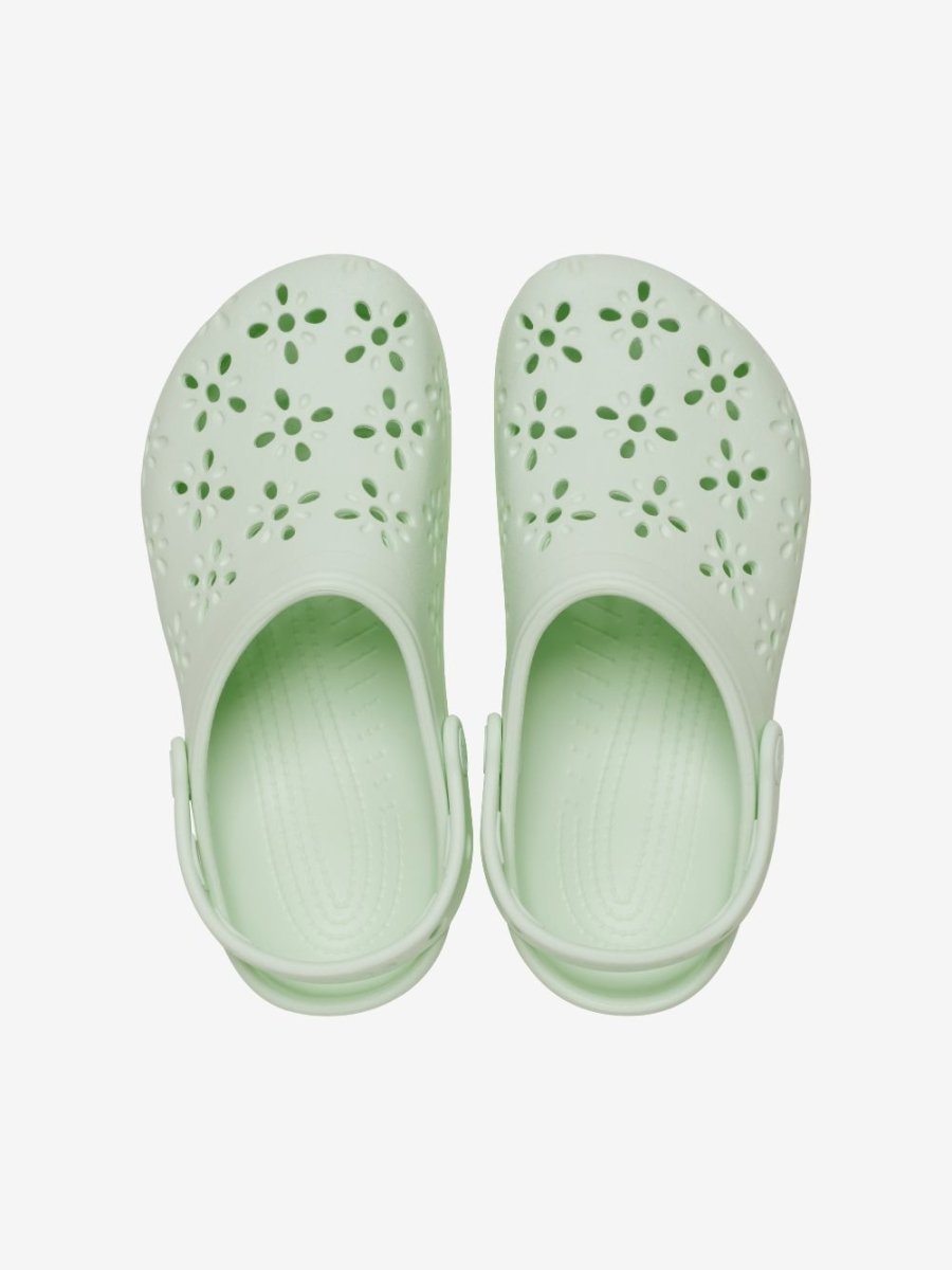 Classic Floral Cut - Out Clog - Unisex - Jade Tint - Gumpel & Co
