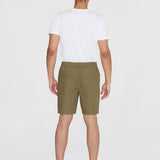 Men's Fig Loose Poplin Shorts - Herre - Burned Olive