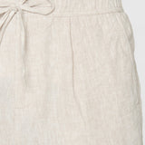 Men's Loose Hør Shorts - Herre - Light feather gray