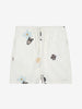 Men's - FIG LOOSE WITH EMBROIDERY SHORTS - Egret