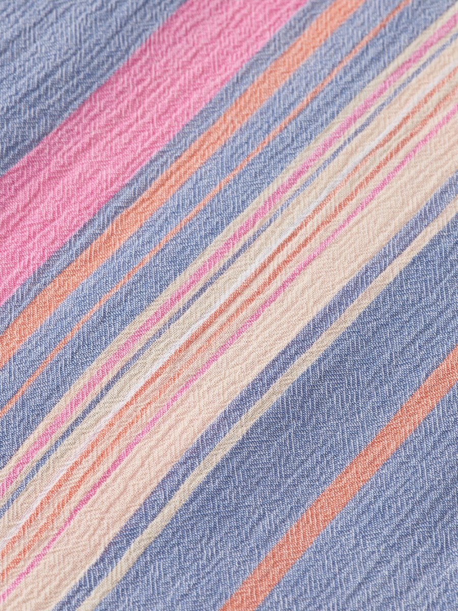 Men's Regular Fit Striped Skjorte - Herre - White/Pink Stripe - Gumpel & Co