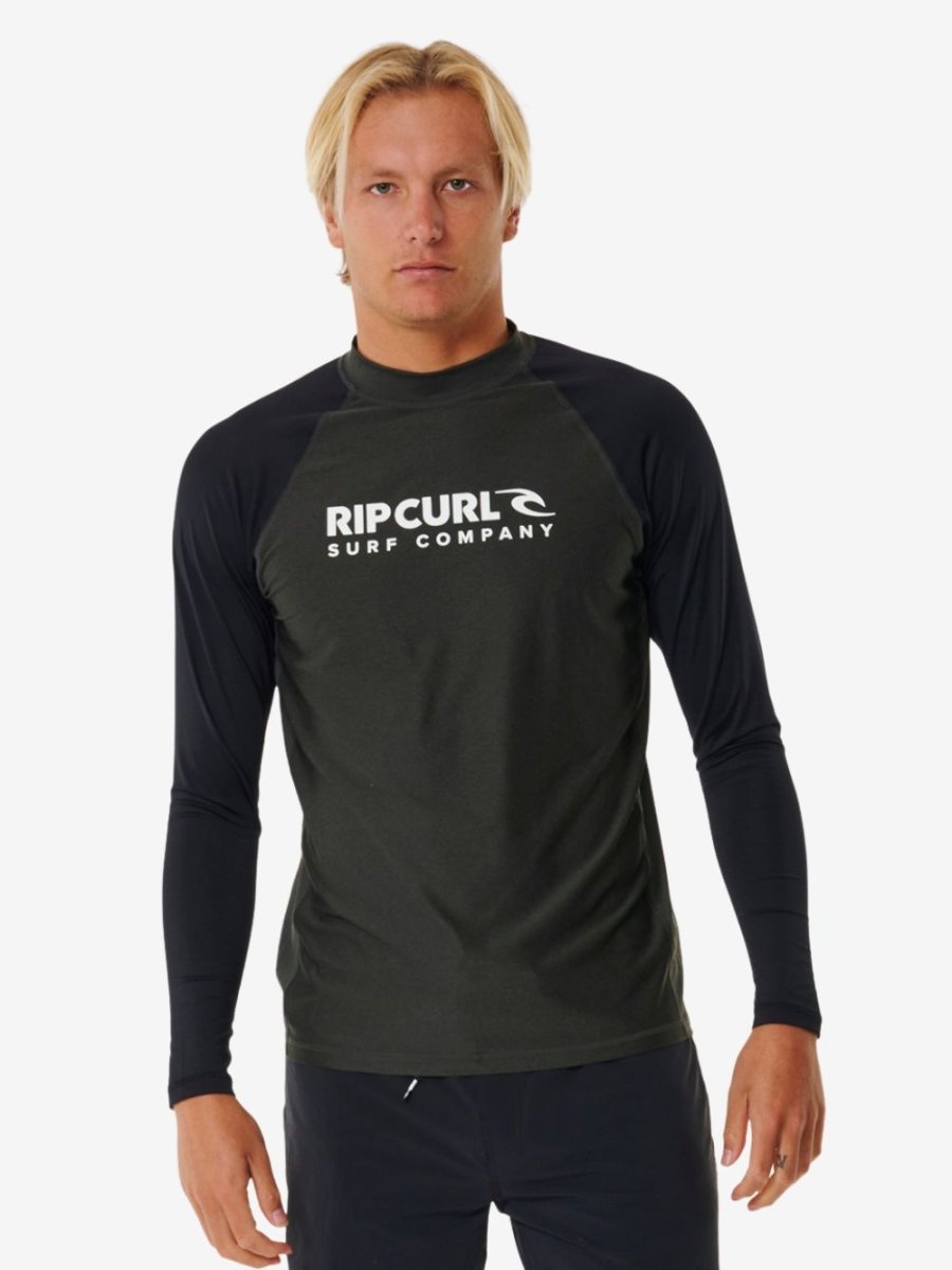 Shock UV Long Sleeve Rash Guard - Herre - Black Marle - Gumpel & Co
