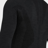 Long-sleeve Wool Tech Skiundertrøje - Herre - Sort