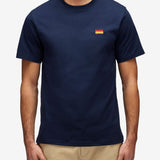 T-shirt With Tricolour Embroidery - Herrer - Navy