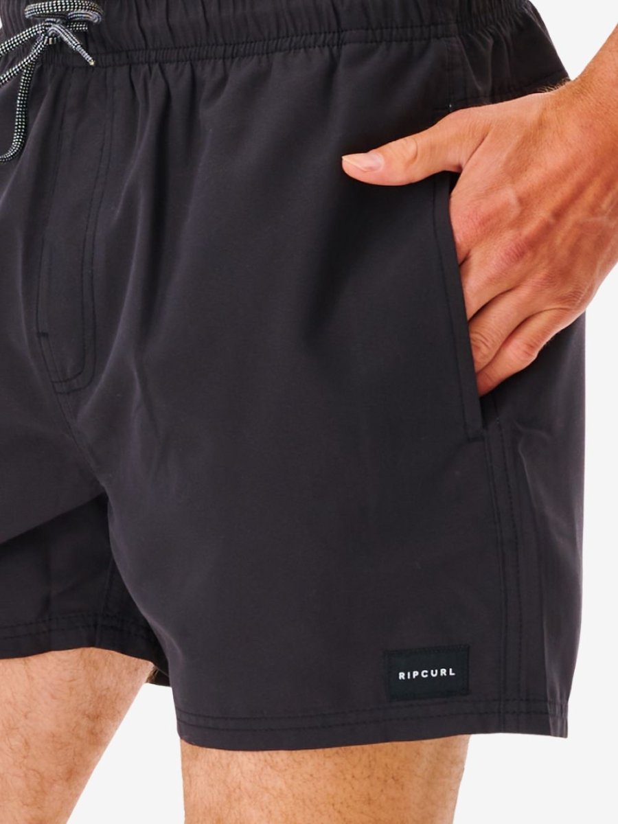 Offset Volley 15 Boardshort - Herre - Black - Gumpel & Co