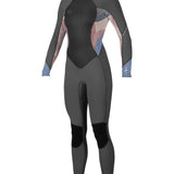 Women's Bahia 3/2mm Back Zip Full våddragt | Damer | Graphite/Drift Blue/Desert Bloom