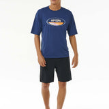 Men's Mumma Surflite UPF 50+ S/S UV T-shirt - Herre - Washed Navy