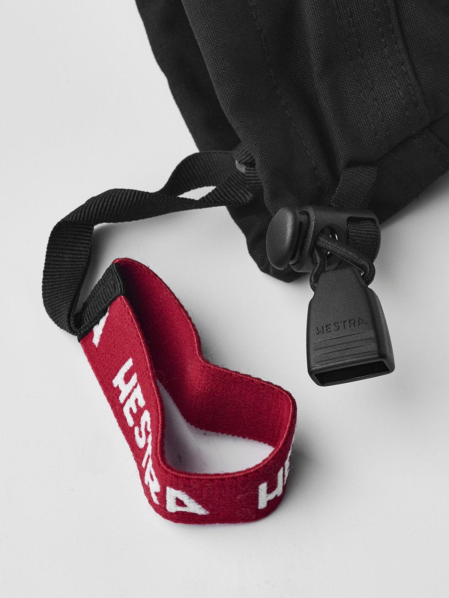 Junior Army Leather Heli 3 - finger Skihandske - Børn - Black - Gumpel & Co