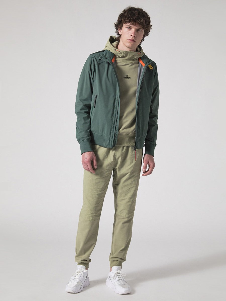 Miles Softshell Bomberjakke - Herre - jordgrøn - Gumpel & Co