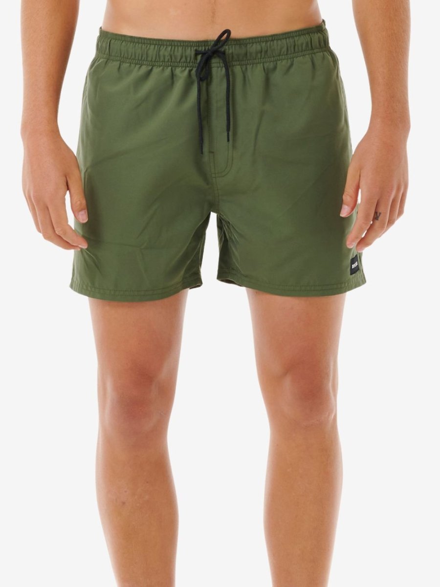 Offset Volley 15 Boardshort - Herre - Dark Olive - Gumpel & Co