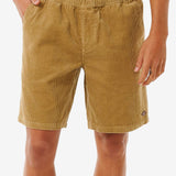 Classic Surf Cord Volley Short - Herre - Dark Khaki