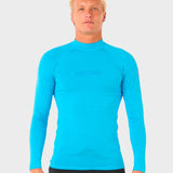 Dawn Patrol UV Long Sleeve Rash Guard - Mænd - Blue Paint