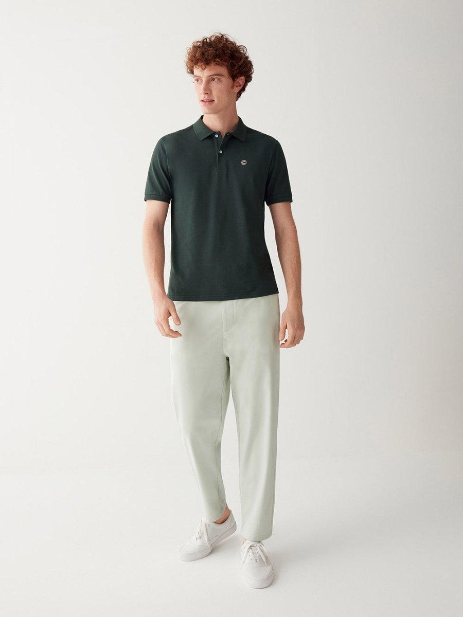 Men's Pique polo skjorte - Herre - Rosa - Gumpel & Co