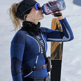 Women's Merino Baselayer Skiundertrøje - Dame - Black/Grey/Magnolia