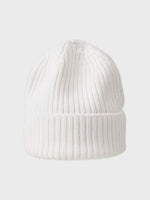 Beanie m. Merino Uld - Unisex - Off White