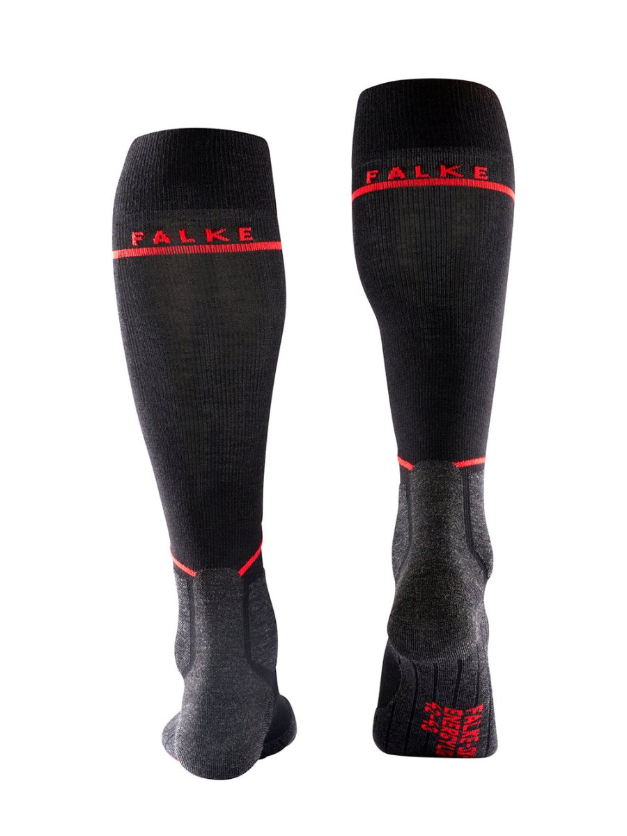 SK4 Advanced Compression Merinould Skisokker - Dame - Black - Gumpel & Co