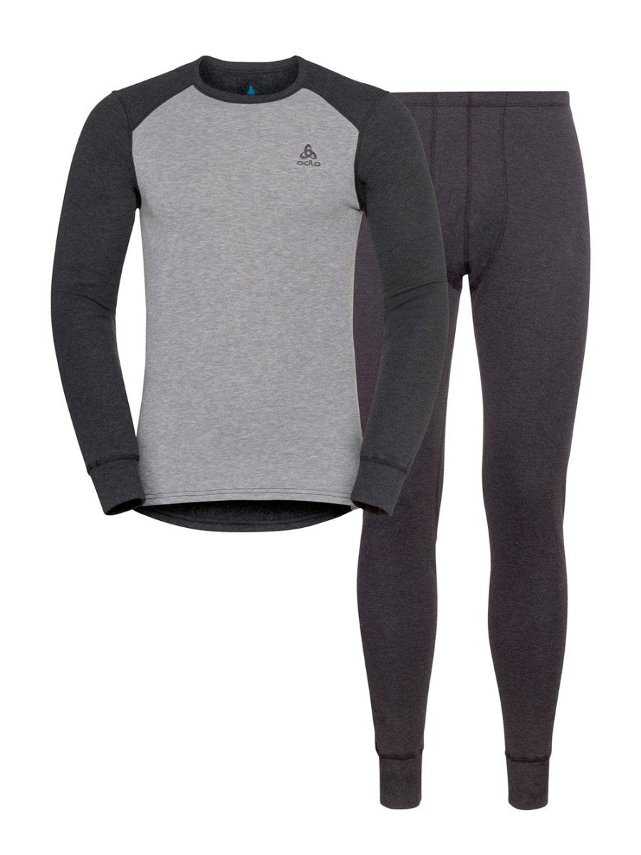 Men's Active Warm Skiundertøjssæt - Dark Grey/Grey Melange - Gumpel & Co