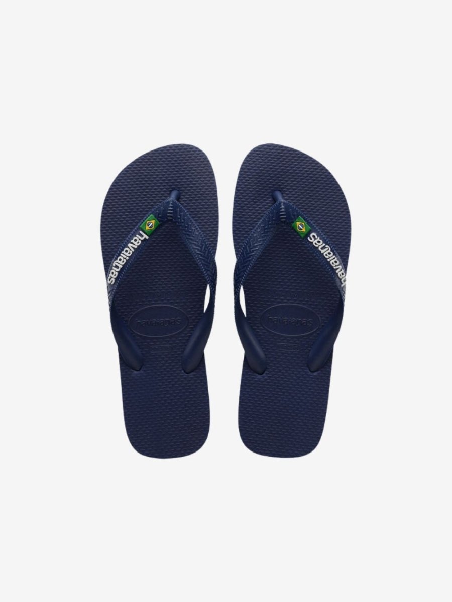 Brasil Logo Klipklapper - Voksne - Navy Blue - Gumpel & Co