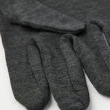 Merino ulds inderhandske - unisex - charcoal