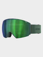 REVENT Q Large HD Skibrille - Unisex - Green