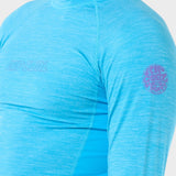 Dawn Patrol UV Long Sleeve Rash Guard - Mænd - Blue Paint