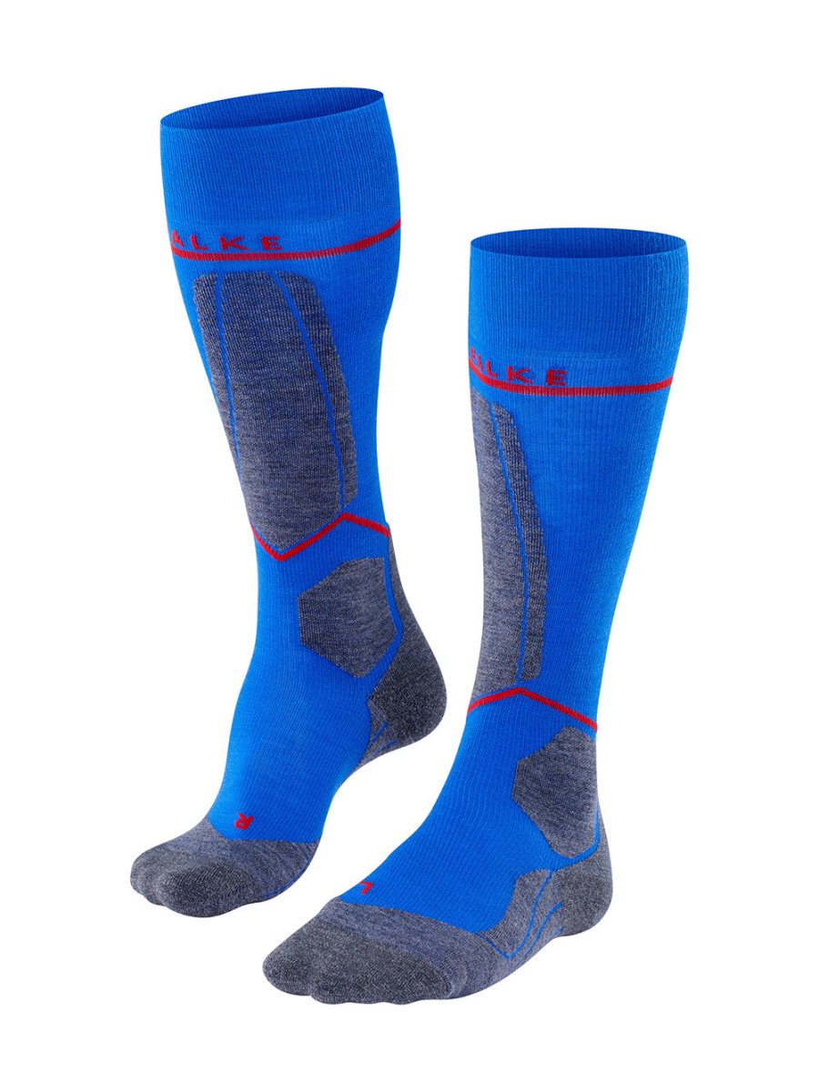 SK4 Advanced Compression Merinould Skisokker - Herre - Blue - Gumpel & Co